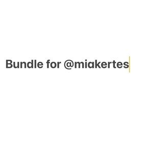 Bundle for @miakertes